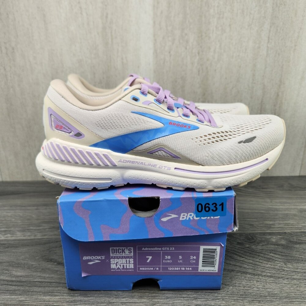 Brooks Adrenaline GTS 23 Women's Shoes - White and Purple